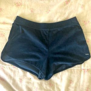 Velvet pajama shorts